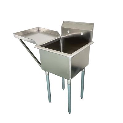 China Without Faucet Jincheng NSF Durable Stainless Steel Utility Sink With Dismantling Drainer 304 Budget Sink for sale