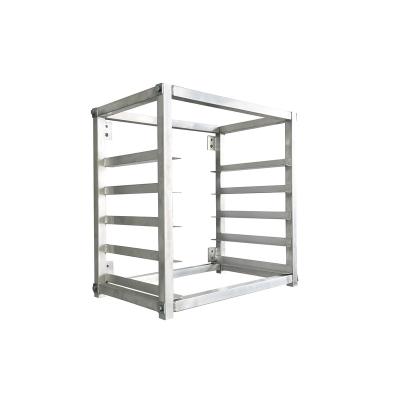 China Hotel Jincheng NSF 5-Tier Aluminum Sheet Knock Down Commercial Pan Rack Wall Mounted Roll Sheet for sale