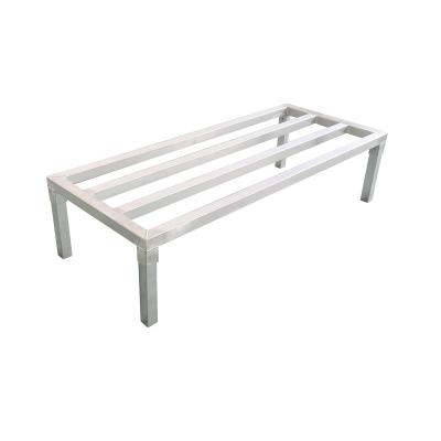 China Convenient Kitchen Jincheng NSF Space Saving Kitchen Knock Down Durable Strong Aluminum Dunnage Rack for sale