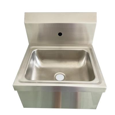 China Without Faucet Jincheng NSF Durable Stainless Steel One Bowl For Kitchen Commercial Metal Wall Mounthand Down Wash Sink for sale