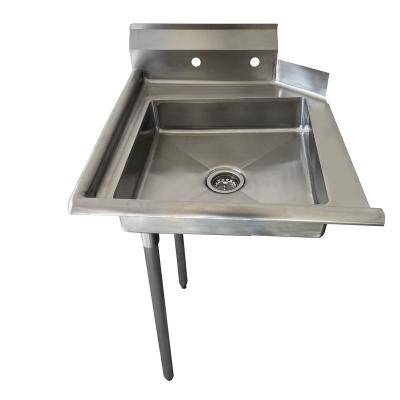 China Hotel Jincheng Commercial Workbench Stainless Steel for Kitchen Table Dishwasher Metal Dirty Dish Work Bench for sale