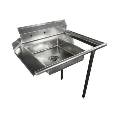 China Commercial Hotel Jincheng NSF Work Bench Food Equipment Stainless Steel Kitchen Table Dishwasher Metal Dirty Dish Table for sale