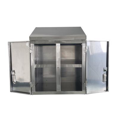 China High Quality Hotel NSF For Kitchen Customized Heavy Duty Cabinet 304S/S Stainless Steel Metal Wall Cabinet for sale