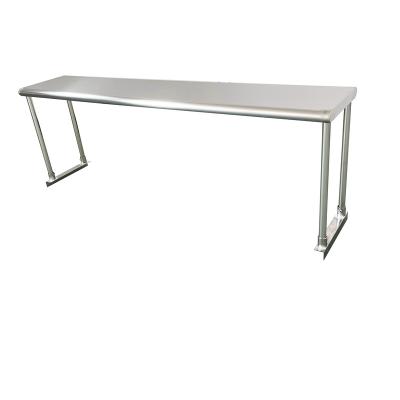 China Kitchen Customized NSF Approval 304 Metal 430 201 Heavy Duty Stainless Steel Kitchen Knock Down Single Table Shelf for sale