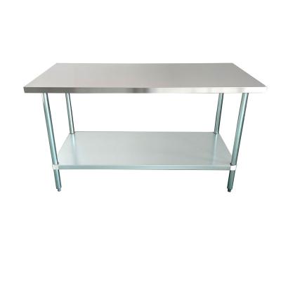 China Kitchen Jincheng Equipment Kitchen Stable Easy To Install Stainless Steel Worktable for sale