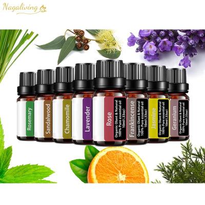 China 100% Private Label Body Massage Oil 10ml Fragrance Lavender Pure Essential Oil Wholesale Pure Organic Set of Essential Oils for sale