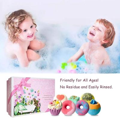 China Relaxing and Moisturizing 100% Natural Luxury Dessert Cake Moisturizing Organic Skin Donut Bath Bomb for sale