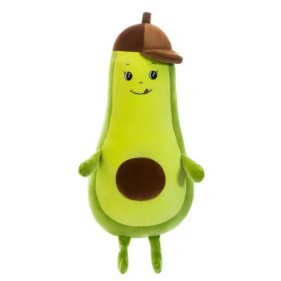 China 30cm Cute Cartoon Avocado Stuffed Toy Tile Doll Big Size Doll Girl Sleeping In Adorable Girl's Bed for sale