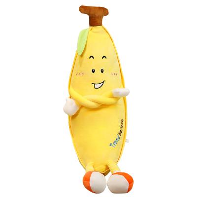 China Cute Cartoon Banana Pillow Plush Toy Cuddly Cuddly Bed Down Cotton Pillow Child Doll Gift For Girlfriend for sale