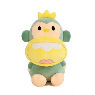 China Cartoon Crown Orangutan Plush Toy Lipstick Big Monkey Doll Cute Cute 30cm Children Send Children Birthday Gift Rag Doll for sale