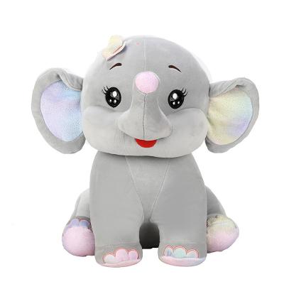 China Large Size 30cm Butterfly Cartoon Elephant Plush Toy Doll Sleeping Pillow Doll Children Cute Girl Gift for sale