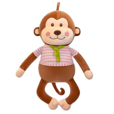 China Wholesale Cute Toys Cute Creative Animals Plush Toy Monkey Cartoon Fruit Market Grab Machine Doll for sale