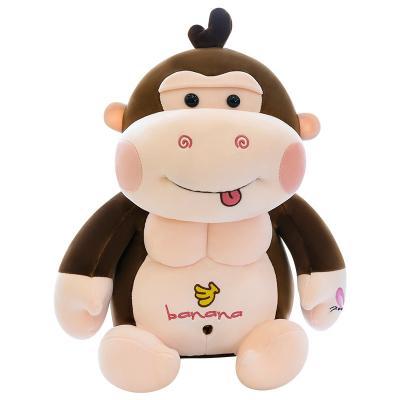 China Cute Cartoon Cute Animal Muscle Orangutan Monkey Stuffed Toy Simulation Orangutan Pillow Doll Birthday Gift Maker for sale