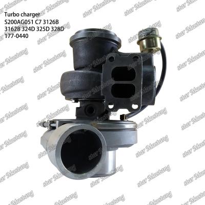 China Turbocharger S200AG051 C7 3126B 3162B 324D 325D 328D 177-0440 Engine Part with Integral Structure and 6 Months for sale