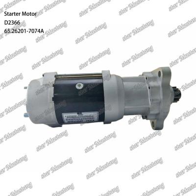 China D2366 Motor de arranque de motor 39MT 24V 9.0KW 11T 65.26201-7074A Para las piezas de repuesto del motor DOOSAN DAEWOO en venta