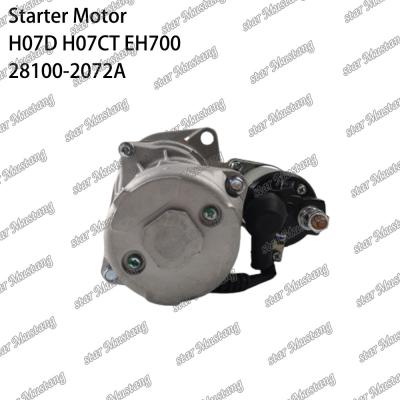 China H07D H07CT EH700 EX220-5 Motor de arranque 24V 11T 5.5KW 28100-2072A 28100-1443A 28100-2271 Para peças sobressalentes de motores HINO à venda