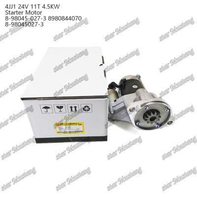 China 4JJ1 Motor de arranque 24V 11T 4.5KW 8-98045-027-3 8980844070 8-98045027-3 Para peças de reposição do motor ISUZU à venda