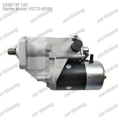 China Motor de arranque V3307 9T 12V 1G772-63101 Adequado Para Para Peças do motor KUBOTA à venda