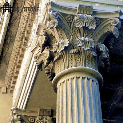 China Limestone Roman Pillar For Sale Solid Column And Column Molds for sale