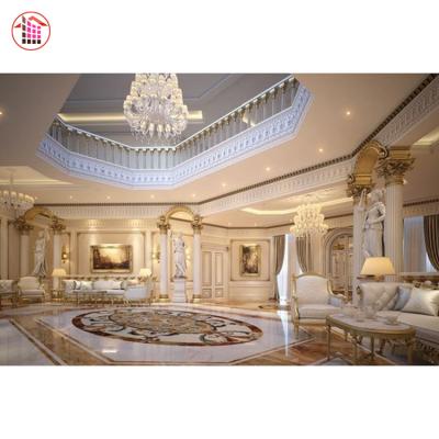 China Modern Royal And Luxurious Modern Interior Round Solid / Hollow Marble Roman Column For Sale for sale