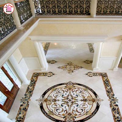 China Hot Sale Waterjet Marble Flooring Tiles 1200x1200mm for sale