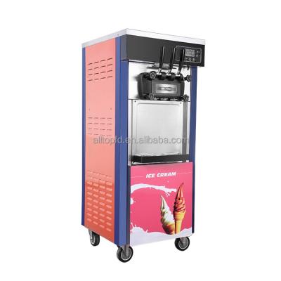 China Professional Ice Cream Maker Manufacturer 3 flavor commercial Soft Serve Ice Cream Machine for sale