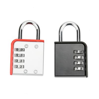 China Apartment Good Quality Heavy Duty Security Suitcase Lock Zinc 3 Or 4 Wheel Digit Coded Password Combination Padlock For Gym for sale