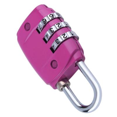 China Wide Application Colorful Suitcase Mini Magnetic Lock,Security 3 Digit Combination Travel Suitcase Luggage Bag Code Digital Door Lock for sale