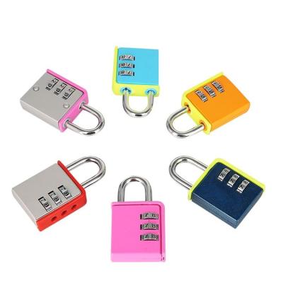 China Wide Application Wholesale Keyless Gym Sport Locker Resettable 3 Digit Password Combination Padlocks for sale