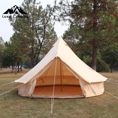 China Camouflage Outdoor Camping Game Yurt Hotel Tent Indian Cotton Camp Tent / Large Scenic Area Luxury Tent Field for sale