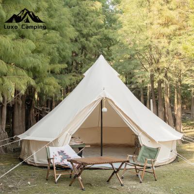 China High Quality 3M-7m Camouflage Game/Field 4 Game Tent Medieval People Waterproof Outdoor Bell Tent For Sale for sale