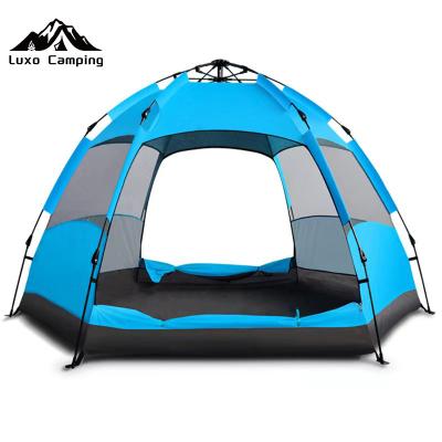 China Full Automatic Waterpoof LUXO TENT Hexagonal Tent For Outdoor Tourism for sale