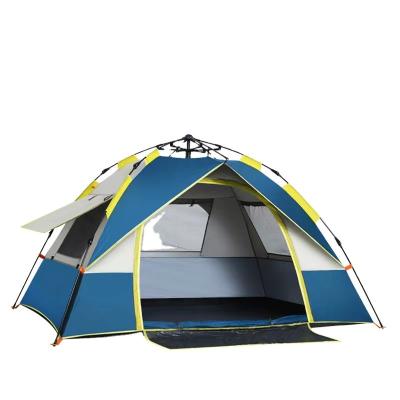 China Diagonal Tie Type Luxo Camping Bivy Hiking Shelter Set Up Portable Instant Full Automatic Tent for sale