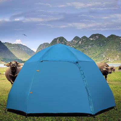 China Luxo Camping Summer Dual Layer Mongolian Hex Camouflage/Field Yurt Game for Outdoor Travel Tourist Tent for sale