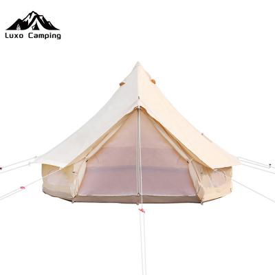 China 2022 Camouflage/Field Game 2022 Hot Sale 3M 4M 5M 6M Outdoor Oxford Canvas Yurt Canvas Glamping Bell Tent 7M Hot Sale for sale