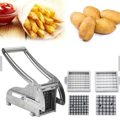 China Sustainable Stainless Steel Meat Chips Slicer Potato Cutter Potato Slicing Machine Home Kitchen Tools Manual French Fries Cutter for sale