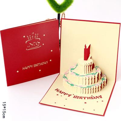 China Wholesale Custom Creative Europe/America/Oceania OEM/ODM High Quality Paper Craft 3D Greeting Cards Gift Creative Birthday Card for sale