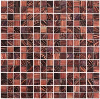 China Good quality glass mosaic mix pattern deep brown blend color for sale