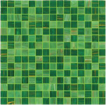 China Spring green gold line glass mosaic mix pattern entrance backspalsh for sale