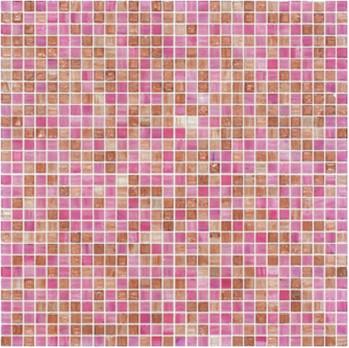 China Cute pink with little brown 10mm glass mosaic mix pattern for girl room for sale