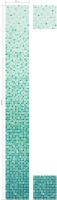 China Green variation flesh style for fountain decoration mosaic gradation pattern for sale