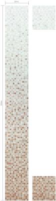 China Plain beige variation decoration mosaic gradation pattern for simply styple for sale