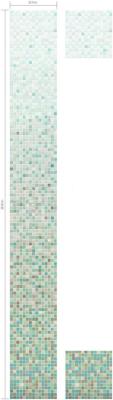 China Plain green variation decoration Europ simply style mosaic gradation pattern for sale