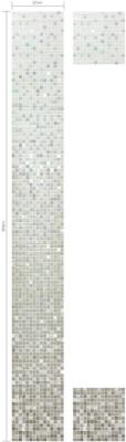 China Grey goldline with shine star mosaic gradation pattern for plain walls for sale