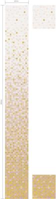 China Yellow series variation with shine star mosaic gradation pattern for plain walls for sale