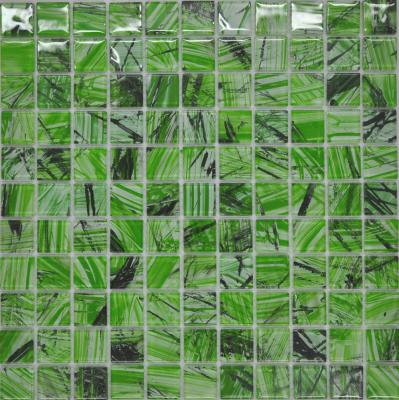 China Emerald green mosaic wall perfect for garden decoration for sale