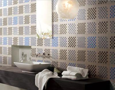 China Mosaic tile design recycled glass mosaic square pattern for wash room for sale