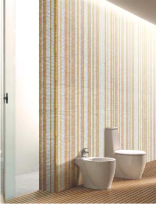 China Rest room wall liner mosaic tile recycled glass mosaic pattern customized size and design for sale