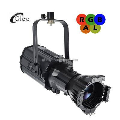 China Event Project 400W RGBAL 5 Color LED Theatrical Profile Leko Ellipsoid Spot Light For Theater Studio With RDM for sale