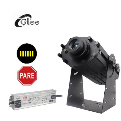 China 20-30M (Darker Environment) 55degree Wide Angle Outdoor Waterproof IP65 200W LED Rotated Gobo Logo Projector for sale